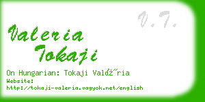 valeria tokaji business card